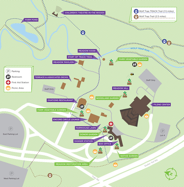 Wolf Trap National Park Map