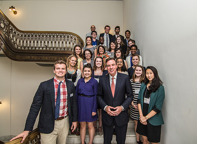 2015 summer interns visit Capitol Hill