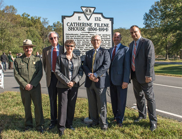 Wolf Trap Founder Catherine Filene Shouse’s Historical Marker