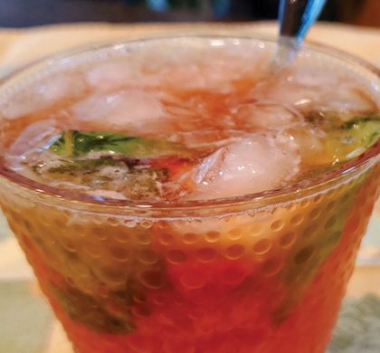 Strawberry Basil Bourbon Smash